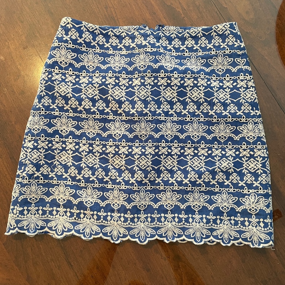 Loft embroidered skirt - 0